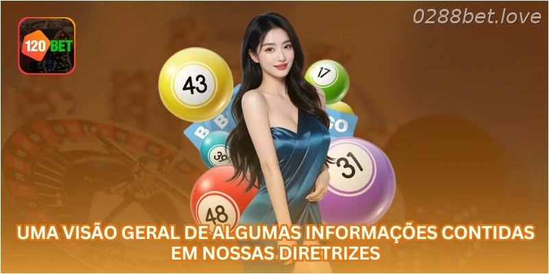 Uma visão geral de algumas informações contidas em nossas diretrizes.